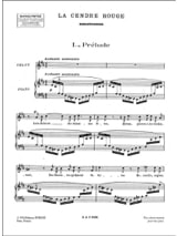 La Cendre Rouge - SAINT-SAËNS - Partition - Mélodies